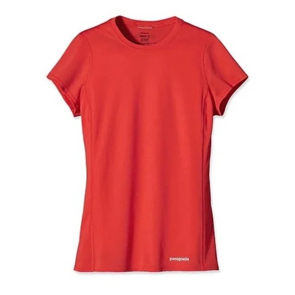 Patagonia Tops - Patagonia Vibrant Red Short Sleeve Tee